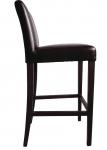 Bolero GG652 Faux Leather High Bar Stool with Full Back