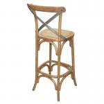 GG657 Bolero Wooden Barstool with Backrest