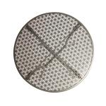 Bolero GG703 Grey Steel Patterned Round Bistro Table 600mm