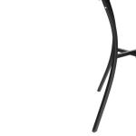 Bolero GG706 Black Steel Patterned Square Bistro Table 700mm