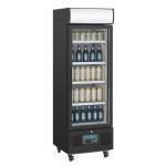 Polar GH426 G-Series Upright Display Fridge 218Ltr Black