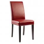 GH443 Bolero Faux Leather Dining Chairs Red (Pack of 2)