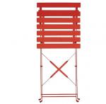 GH555 Bolero Pavement Style Steel Chairs Red (Pack of 2)