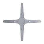 Bolero GH985 Aluminium Twin Leg Table Base (2 pack)
