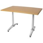 Bolero GH985 Aluminium Twin Leg Table Base (2 pack)