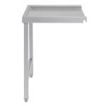 Vogue GJ534 Pass Through Dishwash Table Right 600mm