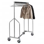 GK912 Heavy Duty Z Garment Rail With 25 Anti Theft Hangers