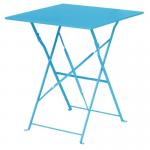 Bolero GK985 Seaside Blue Pavement Style Steel Table Square 600mm