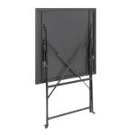 Bolero GK989 Perth Black Pavement Style Steel Table Square 600mm