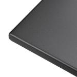 Bolero GK989 Perth Black Pavement Style Steel Table Square 600mm