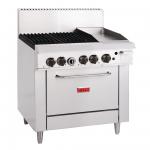 Thor 4 Burner Oven Range with 305mm Built-In Griddle - LPG Only - GL174