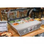 Polar GL178 G-Series Countertop Prep Fridge 4 x 1/3GN 