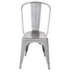 Bolero GL329  Bistro Steel Side Chairs Gun Metal Grey (Pack of 4)