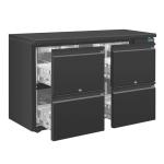 Polar U-Series Four Drawer Back Bar Counter Fridge -  GL455