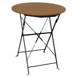 Bolero GL496 Round Faux Wood Bistro Table 600mm