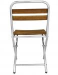 GL980 Bolero Ash and Aluminium Folding Chairs (Pack of 4)