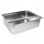Vogue GM317 Stainless Steel GN 2/1 Double Size Gastronorm Pan - 200mm Depth