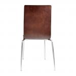 Bolero Square Back Side Chair Dark Chocolate Finish (Pack of 4) GR343