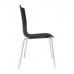 Bolero Black Square Back Side Chair (Pack of 4) GR345