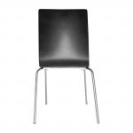 Bolero Black Square Back Side Chair (Pack of 4) GR345