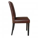 GR368 Bolero Faux Leather Dining Chair Antique Tan (Pack of 2)