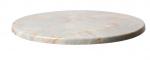 GR644 Werzalit Pre-drilled Round Table Top Tarnished Silver