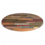GT168 Werzalit Pre-Drilled Round Table Top Blanchas Red 600mm