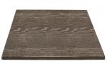 Bolero HC295 Pre-drilled Square Table Top Wenge Grain 