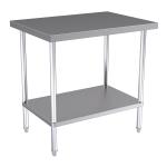 Hallco HCT 650mm Deep Stainless-Steel Centre Table � 1 Undershelf