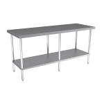 Hallco HCT 650mm Deep Stainless-Steel Centre Table � 1 Undershelf