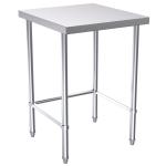 Hallco HCTLB 650mm Deep Stainless-Steel Centre Table � No Undershelf