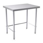 Hallco HCTLB 650mm Deep Stainless-Steel Centre Table � No Undershelf