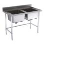 Hallco HDS 650mm Deep Double Bowl Sink � No Undershelf