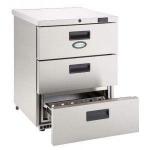 Foster HR150/3D 13-106 Undercounter Refrigerator with 3 Drawers - 150L