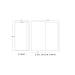 Blizzard HS60 533 Litre (475 Usable Litres) Single Door Stainless Steel Refrigerator