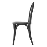 Bolero HW286 Soho Bentwood Style Resin Chairs Black (4 Pack)