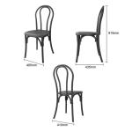 Bolero HW286 Soho Bentwood Style Resin Chairs Black (4 Pack)