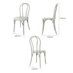 Bolero HW288 Soho Bentwood Style Resin Chairs Limewash (4 Pack)