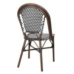 Bolero HW599 Parisian Style PE Rattan Chair Green Dot Mix (2 Pack)