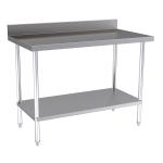 Hallco HWB 650mm Deep Stainless-Steel Wall Table � 1 Undershelf