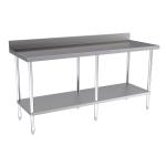 Hallco HWB 650mm Deep Stainless-Steel Wall Table � 1 Undershelf
