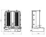 EasyCut I3G Integrated Double 3+3 Gas Kebab Machine N/LPG