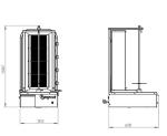 EasyCut I4GB Basic 4 Burner Gas Kebab Machine