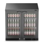 IMC Mistral M90 Premium Black Undercounter Double Door Bottle Cooler