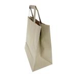 Fiesta Recyclable JA529 Flat Handle Paper Bags Brown (250 Pack)