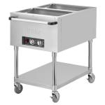 Buffalo JB983 Mobile Bain Marie Trolley 2x 1/1GN