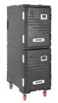 Vogue JD444 Double Front Loading 1/1GN Insulated Food Pan Carrier Black