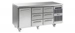 Gram Gastro 07 K 1807 CSG A DL 3D 3D C2 3 Section Refrigerated Commercial Prep Counter With 6 Drawers