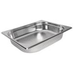 Vogue K844 Stainless Steel Perforated 1/2 Gastronorm Tray 65mm