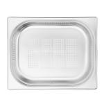 Vogue K844 Stainless Steel Perforated 1/2 Gastronorm Tray 65mm